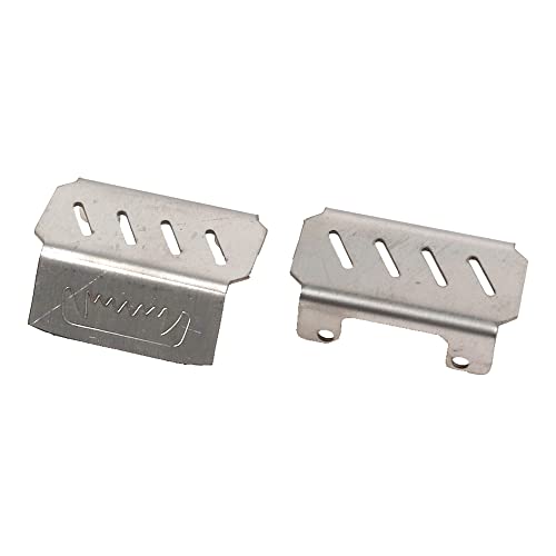 ShareGoo Stainless Steel RC Skid Plate,RC Chassis Armor Protector Plate & Center Transmission Skid Plate Mount Compatible with Axial SCX10-III AXI03007 1/10 RC Crawler Car