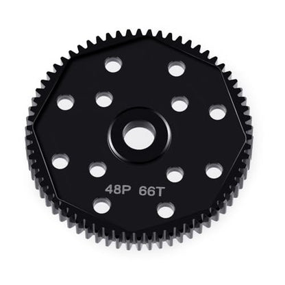 LSG Steel Spur Gear 66T 72T 81T 84T 48P Hardened Steel Upgrades Main Gear for Team Associated DR10 RC10 B4 B5 T4 T5 (66T) - size: 66T