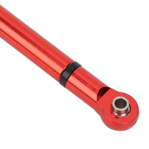 RC Link Rods, 8Pcs Aluminium Alloy Chassis 313mm Wheelbase Link Rod for Axial SCX10 1/10 Scale RC Crawler Car Upper & Lower Rod Link Linkage Wheelbase Upgrade Parts(Red) - color: Red
