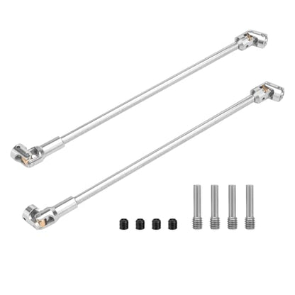 daitoku Driveshaft Universal Joint Drive Shaft 68-229mm Free to Cut Length for SCX10 I II III TRX4 Capra 1/10 LCG DIY RC Upgrade Parts - Silver - color: Silver