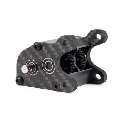 Ultralight Dual Motor Transmission 62g Aluminum LCG Transmission Gearboxes 48P Overdrive Dig Tiny Gearbox for 1/10 RC Crawler LCG Cheater Rig (Gray) - color: Gray
