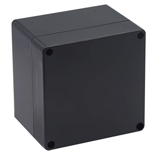 Junction box, Raculety Electrical Project Case Power Junction Box, Project Box Black (4.72"x4.72"x3.54") - color: Black, size: 4.72"x4.72"x3.54"