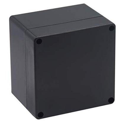 Junction box, Raculety Electrical Project Case Power Junction Box, Project Box Black (4.72"x4.72"x3.54") - color: Black, size: 4.72"x4.72"x3.54"