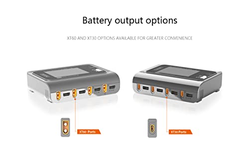ToolkitRC Q4AC 4 x 50W 5A 1-4S Lipo AC 100W DC Smart Lithium Battery Balance Charger US Plug 4 Port DC Smart Discharger