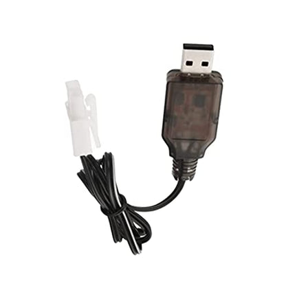 Heyiarbeit RC Ni-CD Battery USB Charging Cable Nickel Cadmium Nickel Hydrogen 7.2V Adapter Cable L6.2-2P for RC Ni-MH Ni-CD Battery Black 2Pcs - size: L6.2-2P 2Pcs