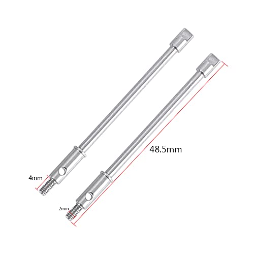 1/24 RC Stainless Steel Rear Axle Drive Shaft Set for Axial SCX24 RC Crawler Car Upgrade Parts (Rear) - style: Rear