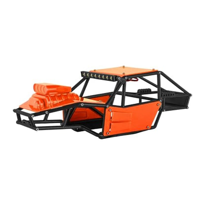 RC Upgrade Parts for TRX4M Upgrade 1/18 RC Crawler Rock Tarantula Nylon for Buggy Body Shell Chassis Kit(Unassembled Orange) - size: Unassembled Orange