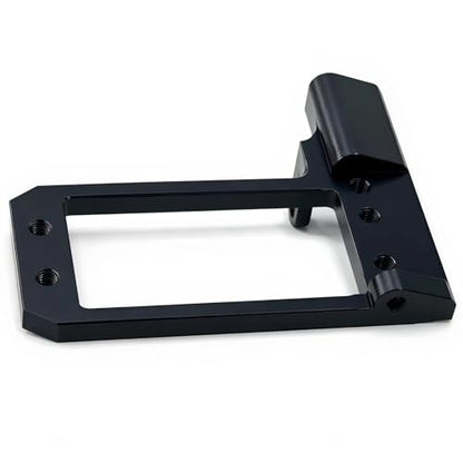 BTA Servo Mount for 1/10 RC Crawler F10 Portal Axle, CNC Aluminum Behind-Axle Front Servo Mount, Low CG Design (Black)
