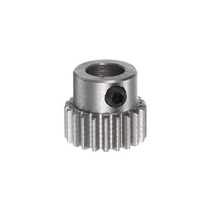 HARFINGTON Pinion Gear 5mm Bore 21T Mod 0.5 Stainless Steel Spur Diff Differential Motor Gear RC Car Replacement Parts - style: 21T
