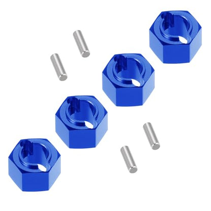 7mm Wheel Hex Hubs Extenders Adapter Kit for Losi Mini-T 2.0 & Mini-B | 1/16 1/18 RC Off-Road Car Truck Blue 4pcs Aluminum - color: Blue
