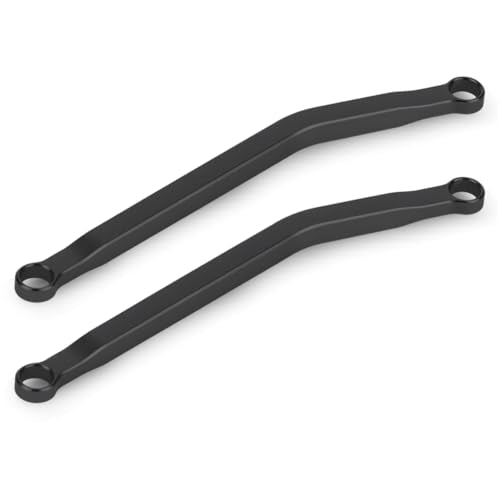 Aluminum Suspension & Steering Links Set for SCX30 1/30 RC Crawler, Full Chassis Link Kit with Tie Rod & Drag Link, CNC Upgrade Parts (Black) - color: Black