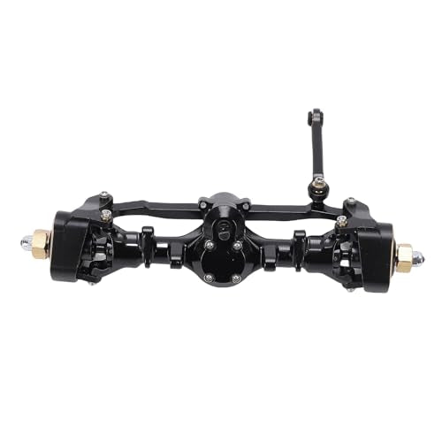 GOWENIC RC Front Axle Assembly for Axial SCX24 1/24 RC Car, Aluminum Brass Front Portal Axle Shaft Upgrade for Crawler