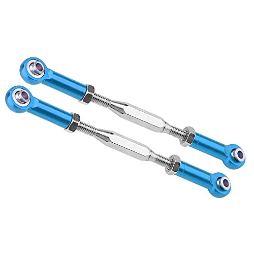 Al - Alloy Steering Linkage Rods, CNC Precision Machined & Anodized Surface Treatment, Durable and Easy Install Remove RC Accessories for Slash 1/10 RC Truck (SLA013B Blue)