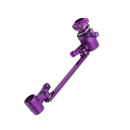 for Wltoys for 124016 124017 124018 124019 1/12 144001 144002 1/14 RC Car Upgrade Parts Metal Steering Group Assembly Set RC Car Repair Kit(Purple) - color: Purple