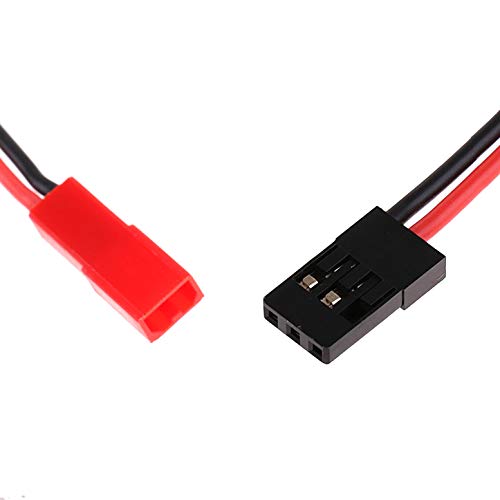 10Pack ShareGoo 10CM 20AWG JST Female Plug to JR Male Servo Receiver Connector Adapter Cable for RC Car FPV Boat Lipo Battery RC Car Led Lights Cooling Fans
