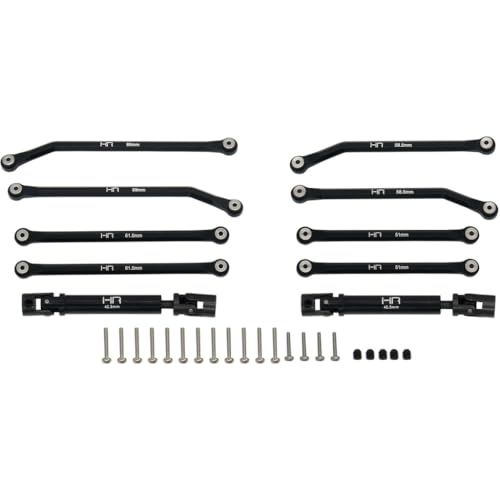 Hot Racing SXTF133LC Aluminum 8 Link Drive Set for (155mm LCG) Scx 24