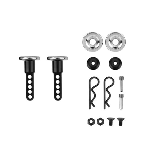 RC Crawlers Components For Axial For SCX10 II 90047 90059 90060 90046 1/10 Metal Front And Rear Extended Body Post Mounts Shell Column With Magnet RC Crawler Upgrade Parts(27mm) - size: 27mm