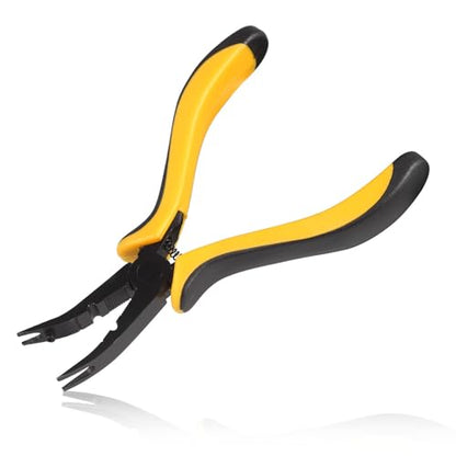 Micro RC Car Ball Link Pliers 5 Inch Ball Link Clamp Plier Ball Curved Tip Bent Head Airplane Car Repair Tool for RC Vehicles RC Helicopter Airplane Car