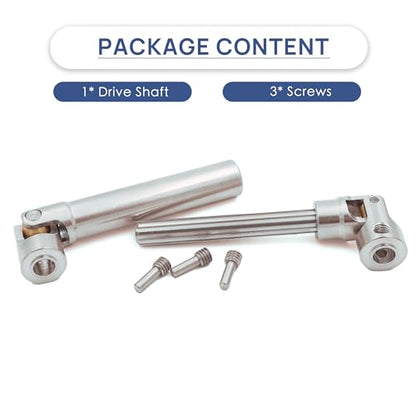 Steel Heavy-Duty Drive Shaft for 1/10 RC Car Crawler(95mm-130mm) | Stainless Steel Driveshaft for Axial SCX10 90046 AXI03007 TRX4 Redcat Gen8,Smooth Rotation - size: 95-130MM