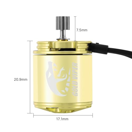 INJORA Gold Viper 1721 Brushless Motor 2800KV for 1/24 SCX24 Upgrade