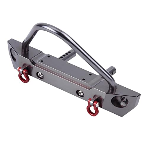Aluminum Alloy RC Car Front Bumper, Lightweight Accessory for 1/10 Scale Axial SCX10 Remote Control Crawler, Enhances Performance