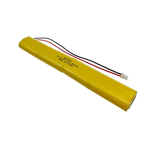 BBAT0043A Ni-Cd 9.6V 900mAh Emergency Light Lighting Fixture Battery Compatible with ELBB003 ELB-B003 ELB-B004 ELBB004 OSI OSA228 DANTONA CUSTOM-306-U BBAT0044A BAA-96 (4 Pack) - size: 4 Pack