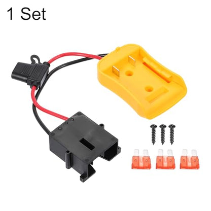 HARFINGTON Battery Adapter Converter for DIY Rc Car Truck Toys' 20V Battery, Battery Conversion Kit with 12AWG Wire, Wire Harness Connector, 2 Set 14pcs, Yellow