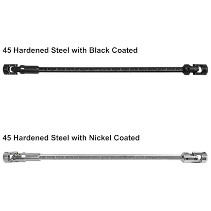 LRFHL 1/10 Crawler Driveshaft Stainless Steel, 68-229mm, Black | SCX10 Drive Shaft for 1/10 RC Crawler LCG Rigs Sportys Scalers Capra SCX10 Pro - color: Black