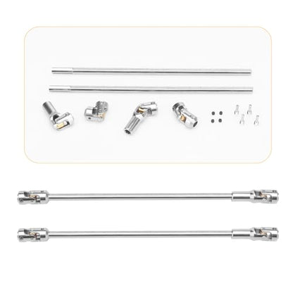 daitoku Driveshaft Universal Joint Drive Shaft 68-229mm Free to Cut Length for SCX10 I II III TRX4 Capra 1/10 LCG DIY RC Upgrade Parts - Silver - color: Silver