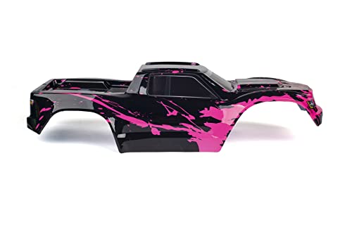 Custom Body Muddy Hot Pink Style Compatible for V1 Traxxas Maxx 1/10 4X4 4WD Truck Shell Cover(Truck not Included) MX-MHP-01