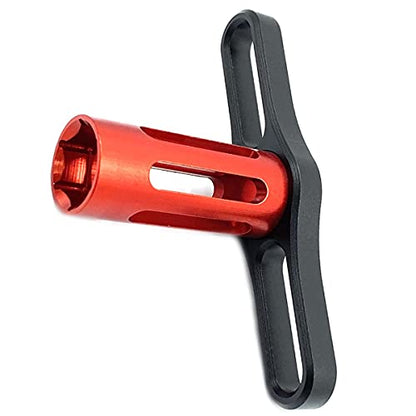 FainWan 17mm HEX Nuts Installation Tools Sleeve for H-S-P RC 1/8 Buggy Car Tires Tyre Wheel Rim (Red)