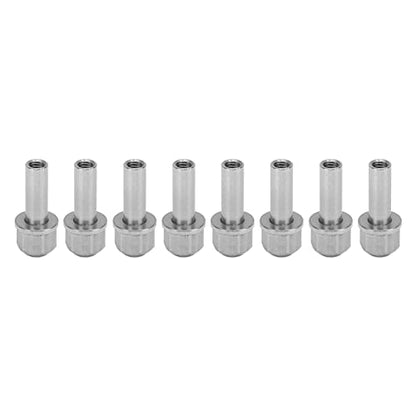 8 PCS RC Wheel Hub Extension Nut Stainless Steel High Strength Hex RC Wheel Hub Extension Adapter for SCX10 (20mm)