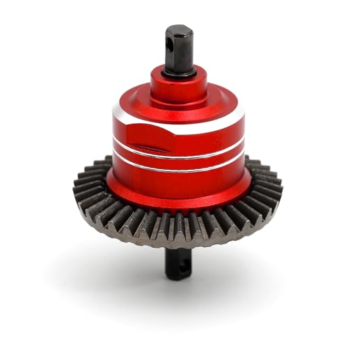 Steel Gear Differential Diff RC Upgraded Parts for TRAXXAS 1/10 Slash 4x4 Stampede 4X4 Rustler 4X4 Hoss 4x4 VXL F-150 RC Car, Red - color: Red