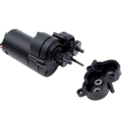 Rc Upgrade Spare Parts for TRX4M for Bronco for Defender for JJRC C8809 C8801 1/18 2-Speed Gearbox Assembly Transmission Motor Set with Servo RC Crawler(Gearbox with Servo) - size: Gearbox With Servo