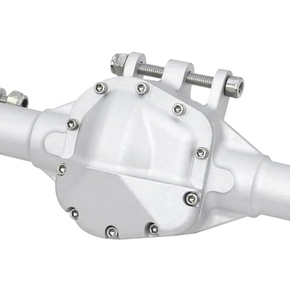 CNC Aluminum Front Rear Straight Axle for 1/10 RC Crawler Axial SCX10 II Vanquish VS4-10 Chassis (Silver) - color: Silver