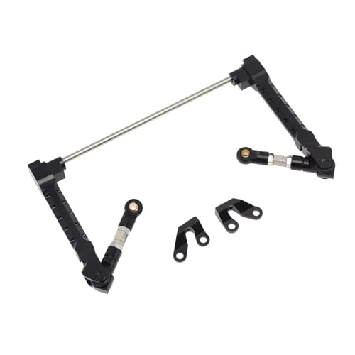 RC Models For Axial For Wraith RR10 Bomber 1/10 RC Car Crawler Upgrade Parts Accessories Metal Rear Anti Sway Bar Swaybar Sway Set(Black) - color: Black