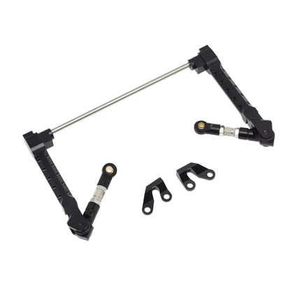RC Models For Axial For Wraith RR10 Bomber 1/10 RC Car Crawler Upgrade Parts Accessories Metal Rear Anti Sway Bar Swaybar Sway Set(Black) - color: Black