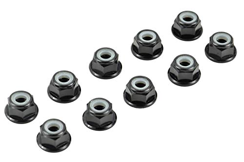 4mm Serrated Aluminum Nylon Wheel Nuts Set - 6 Colors to Choose from