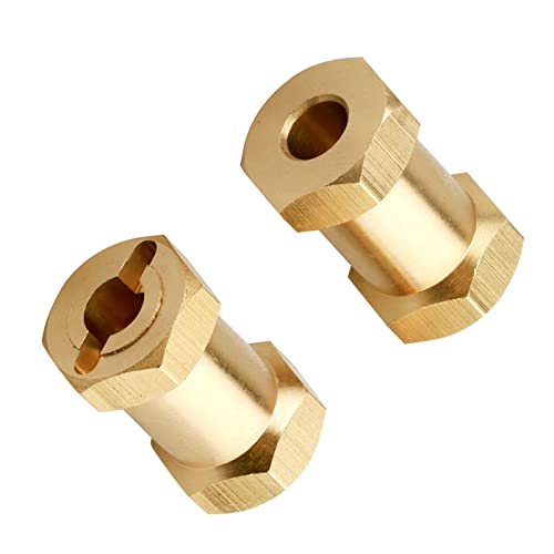 Brass 12mm Wheel Spacer Wheel Hubs Extension Drive Adapter for Axial SCX10 & SCX10 II 1/10 RC Crawler (20mm) - size: 20mm