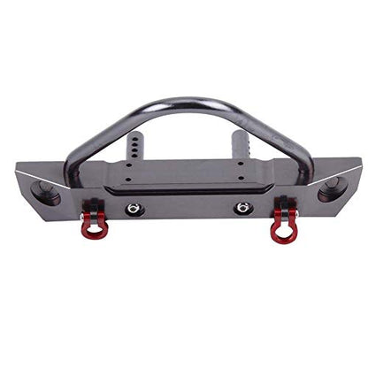 RC Car Front Bumper, Aluminium Alloy Front Bumper for Axial SCX10 1/10 Remote Control Crawler Car Accessory Parts