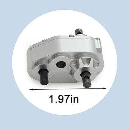 Metal D90 Single Speed Transmission Gearbox with Clockable Motor for 1/10 RC Crawler RC4WD Gelande II FJ40 G2 D110 DefenderTF2 (Transfer Case) - color: Transfer Case