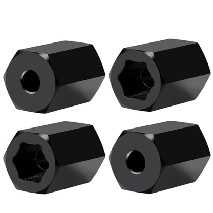 MORLORDY 7mm to 12mm RC Wheel Hex Hubs 4Pcs 18mm Thick Hex Drive Adapters for 1/16 Losi Mini-T 2.0, Mini-B, Mini JRX2, Mini JRXT and All 1/16 RC Car Which Hex is 7MM - color: 18mm