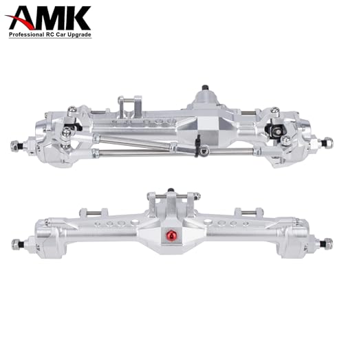 Vanquish F10 Portal Axles with CNC-Machined High-Strength Steel Gears, Aluminum CNC Vanquish F10 Axles for 1/10 RC Crawler Vanquish VS4-10 Axial SCX10 II Upgrades - color: Silvery