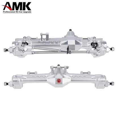Vanquish F10 Portal Axles with CNC-Machined High-Strength Steel Gears, Aluminum CNC Vanquish F10 Axles for 1/10 RC Crawler Vanquish VS4-10 Axial SCX10 II Upgrades - color: Silvery