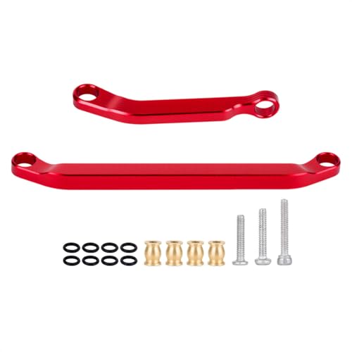 Aluminum Steering Links for 1/30 Axial SCX30 RC Crawler Car Upgrade Parts (Red Steering Link) - color: Red Steering Link