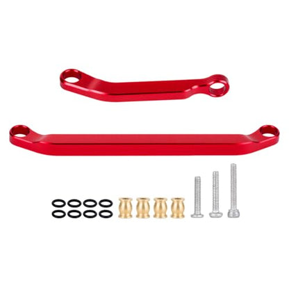 Aluminum High Clearance Chassis Links Suspension Steering Links Set for 1/30 Axial SCX30 RC Crawler Car Upgrade Parts (Red Kit) - color: Red Kit