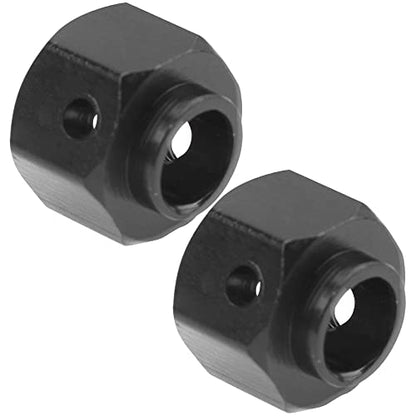 ShareGoo Aluminum RC 12mm Hex Extended Wheel Hex Hub Extension 8mm Offset Spacers Compatible with Traxxas TRX4 TRX6 1/10 RC Crawler (8mm, Black) - color: Black, size: 8mm