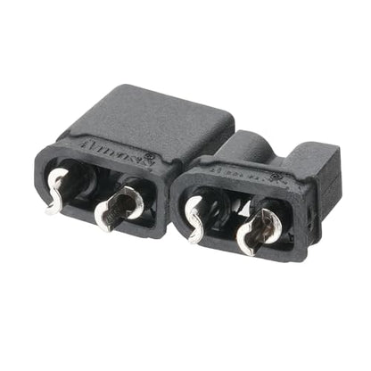 ELFCULB 20 Pairs Amass XT30U Upgrade Male & Female Connectors, Nickel Plated Drone, for RC UAV Robots (Black) - color: 20 Pairs XT30U(Black)