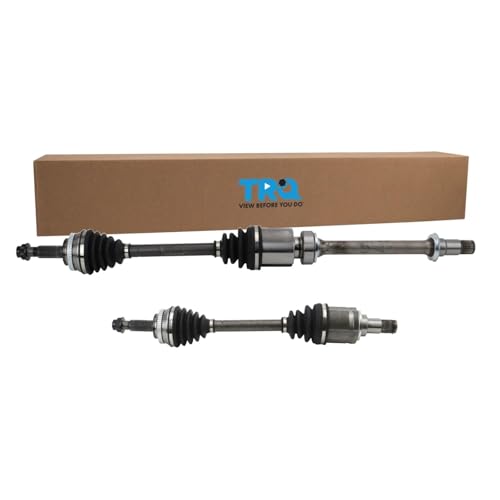 TRQ Front Driver and Passenger Side CV Axle Assembly Set 2 Piece Compatible with 09-10 Toyota Corolla XRS 09-13 Matrix S FWD 09-10 Matrix XRS FWD 09-10 Pontiac Vibe Base 2.4L 09-10 Vibe GT 2.4L - style: CSA36028