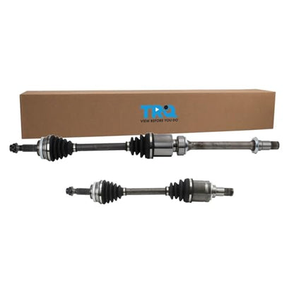 TRQ Front Driver and Passenger Side CV Axle Assembly Set 2 Piece Compatible with 09-10 Toyota Corolla XRS 09-13 Matrix S FWD 09-10 Matrix XRS FWD 09-10 Pontiac Vibe Base 2.4L 09-10 Vibe GT 2.4L - style: CSA36028